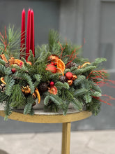 Załaduj obraz do przeglądarki galerii, Stroik ze świecami