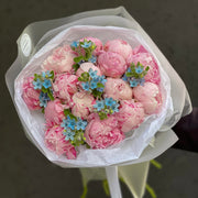 Peonies and oxypetalum