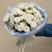 Ivory spray rose bouquet