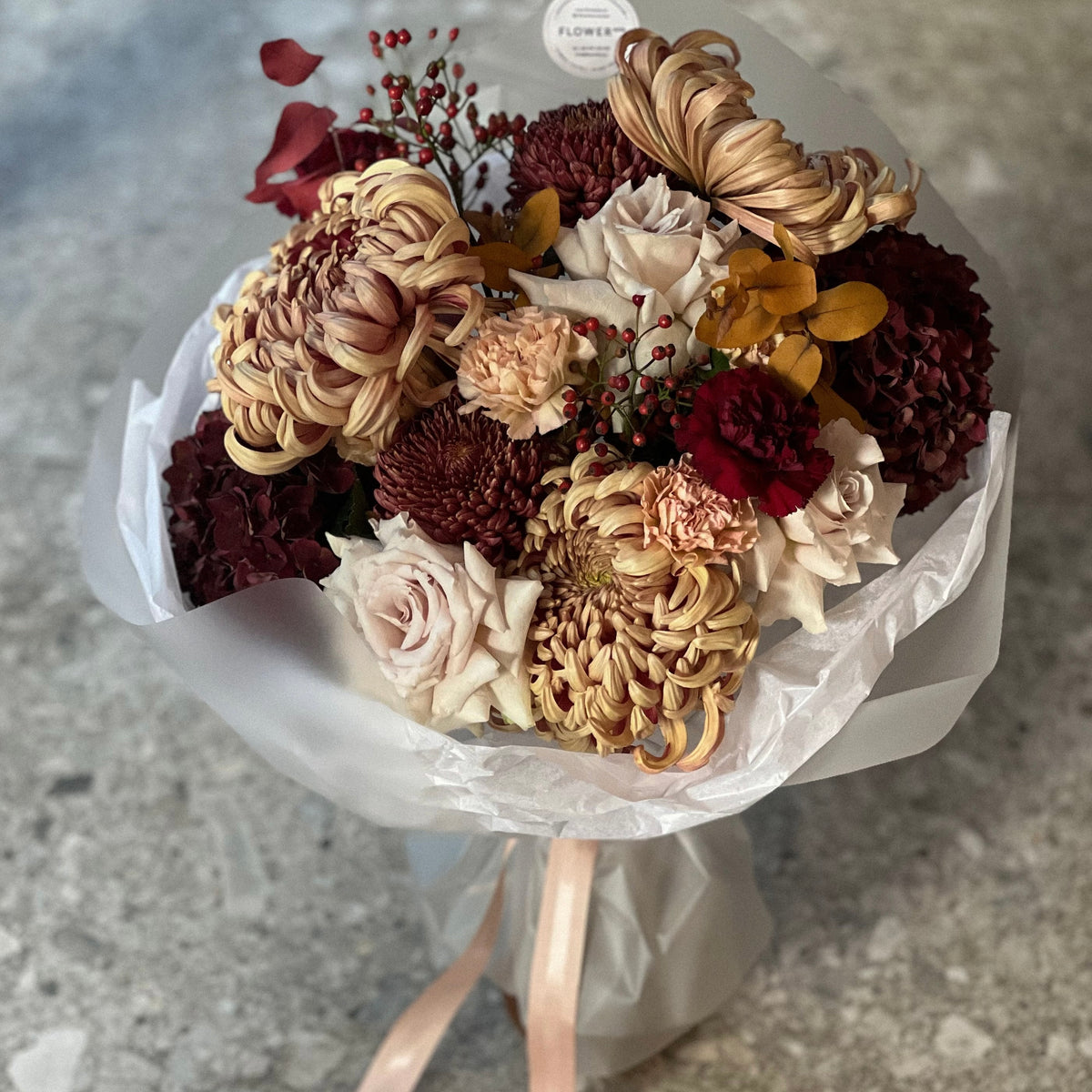 Bukiet "Amber Nora" – bukiet kwiatów z dostawą w Warszawie | Flower Bar Warszawa (zdjęcie 1/3)