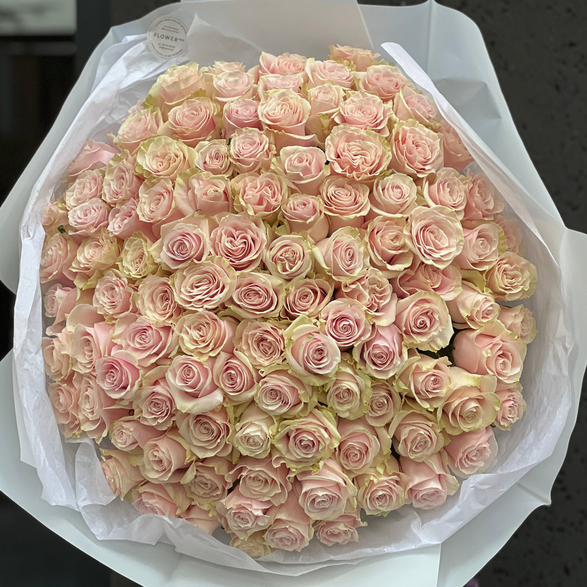 Bukiet ze 101 róż Pink Mondial