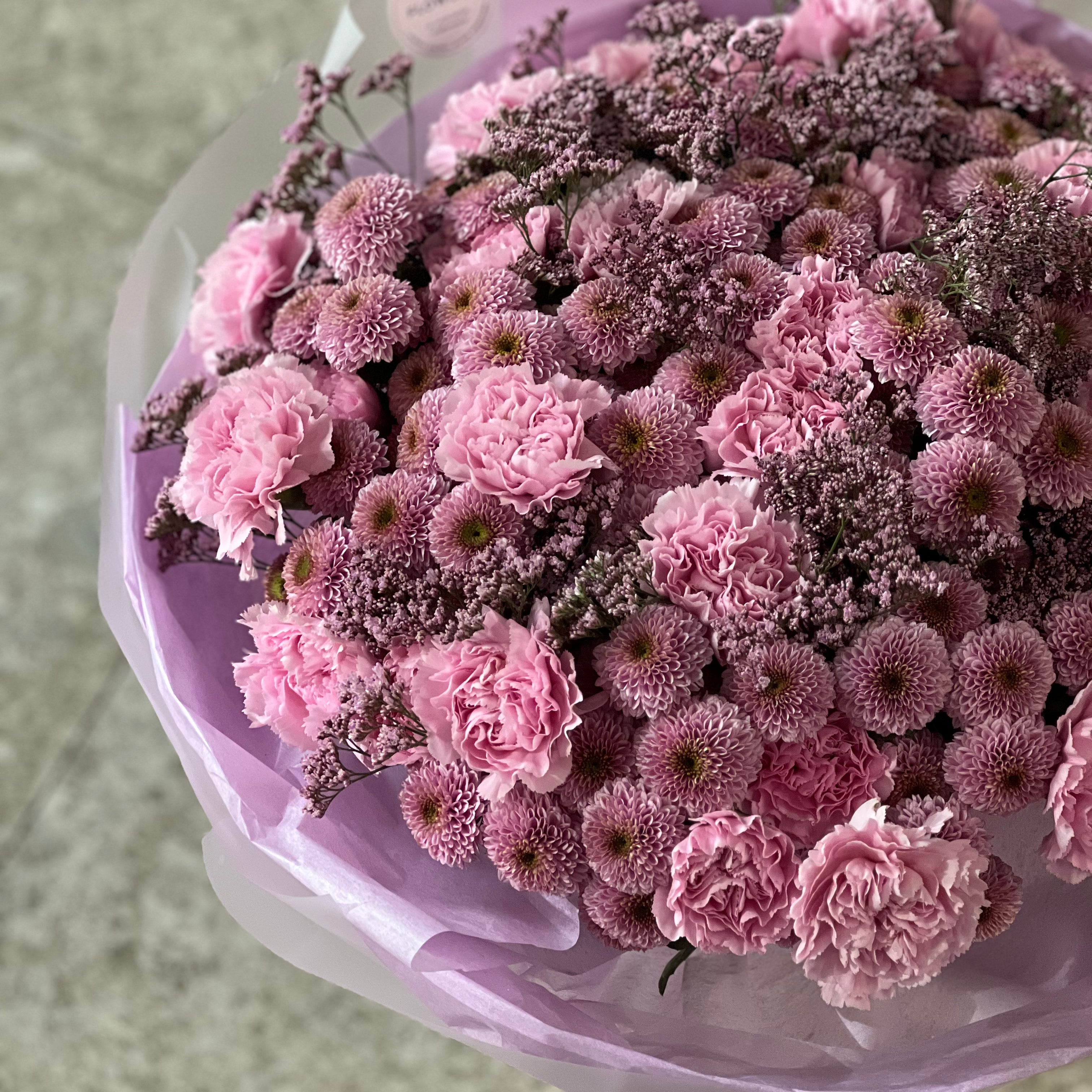 Bukiet "Whisper Pink" – bukiet kwiatów z dostawą w Warszawie | Flower Bar Warszawa (zdjęcie 2/2)