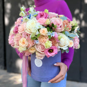 Kwiaty w pudełku "Rosy Mirage"